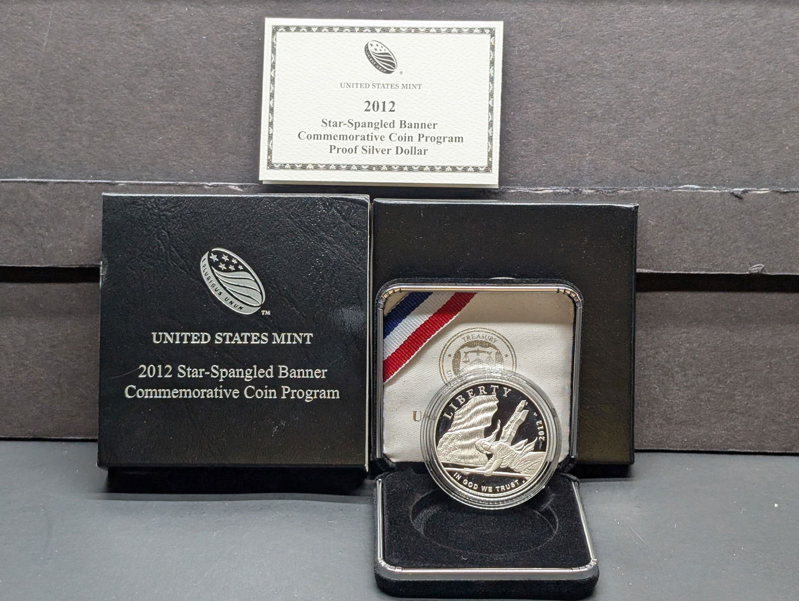 2012-P PROOF Star-Spangled Banner Commem Silver Dollar in OGP w/ COA (1 of 4)
