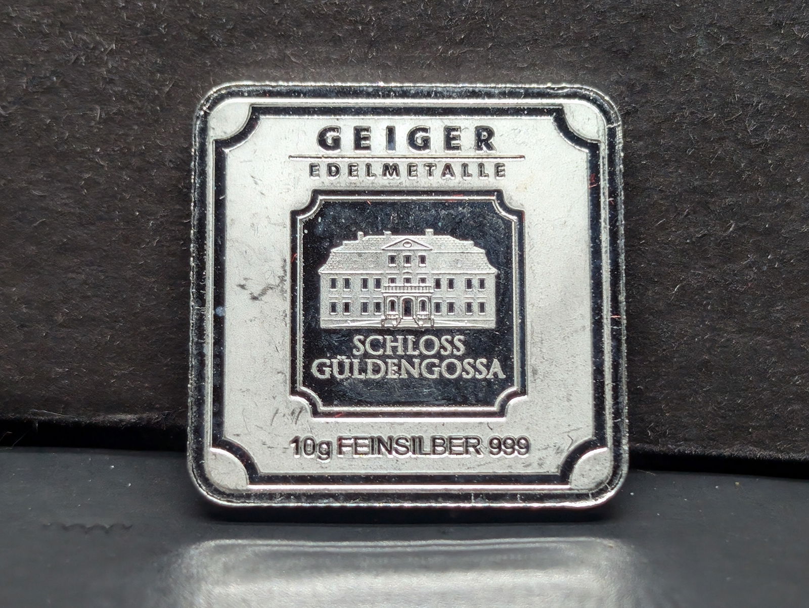 10 Gram .999 FINE SILVER Geiger Guldengossa Designed Art Bar (1 of 2)