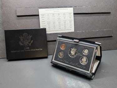 1998-S U.S. Mint Premier Silver Proof Set in OGP w/ COA