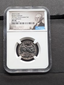 2023-D Bessie Coleman Quarter - NGC MS68 *Early Release*