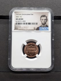 2021 Lincoln Shield Cent - NGC MS68 RD