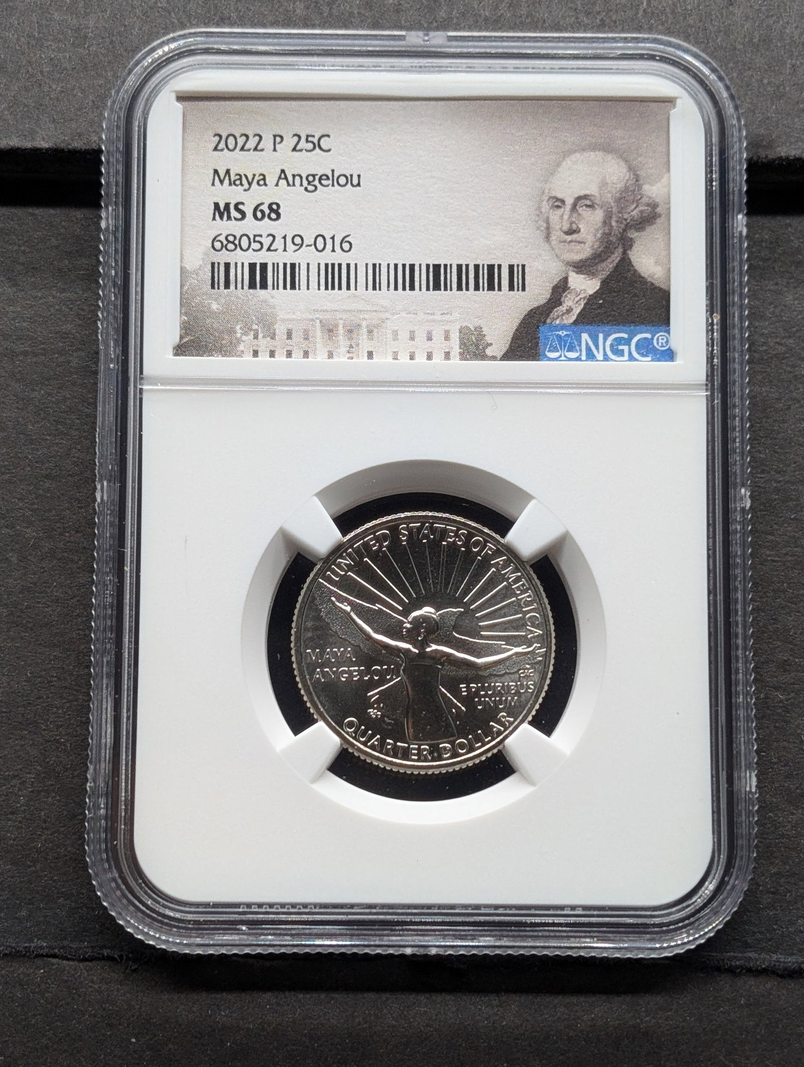 2022-P Maya Angelou Quarter - NGC MS68: 2022-P Maya Angelou Quarter - NGC MS68