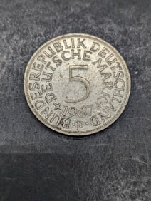 1967-D Germany 5 Silver Marks