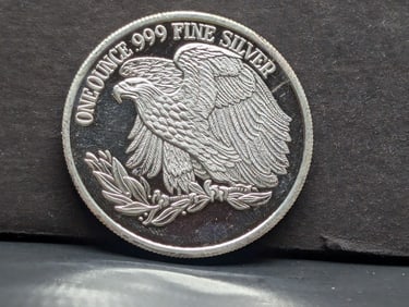 1 Oz. .999 FINE SILVER Wasco - Warehouse Service Co. Designed Round