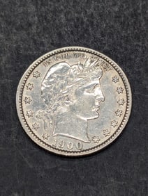 1900-S Barber Quarter - AU/BU
