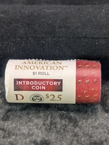 Unopened  Roll Of 2018-D American Innovation One Dollar Coins