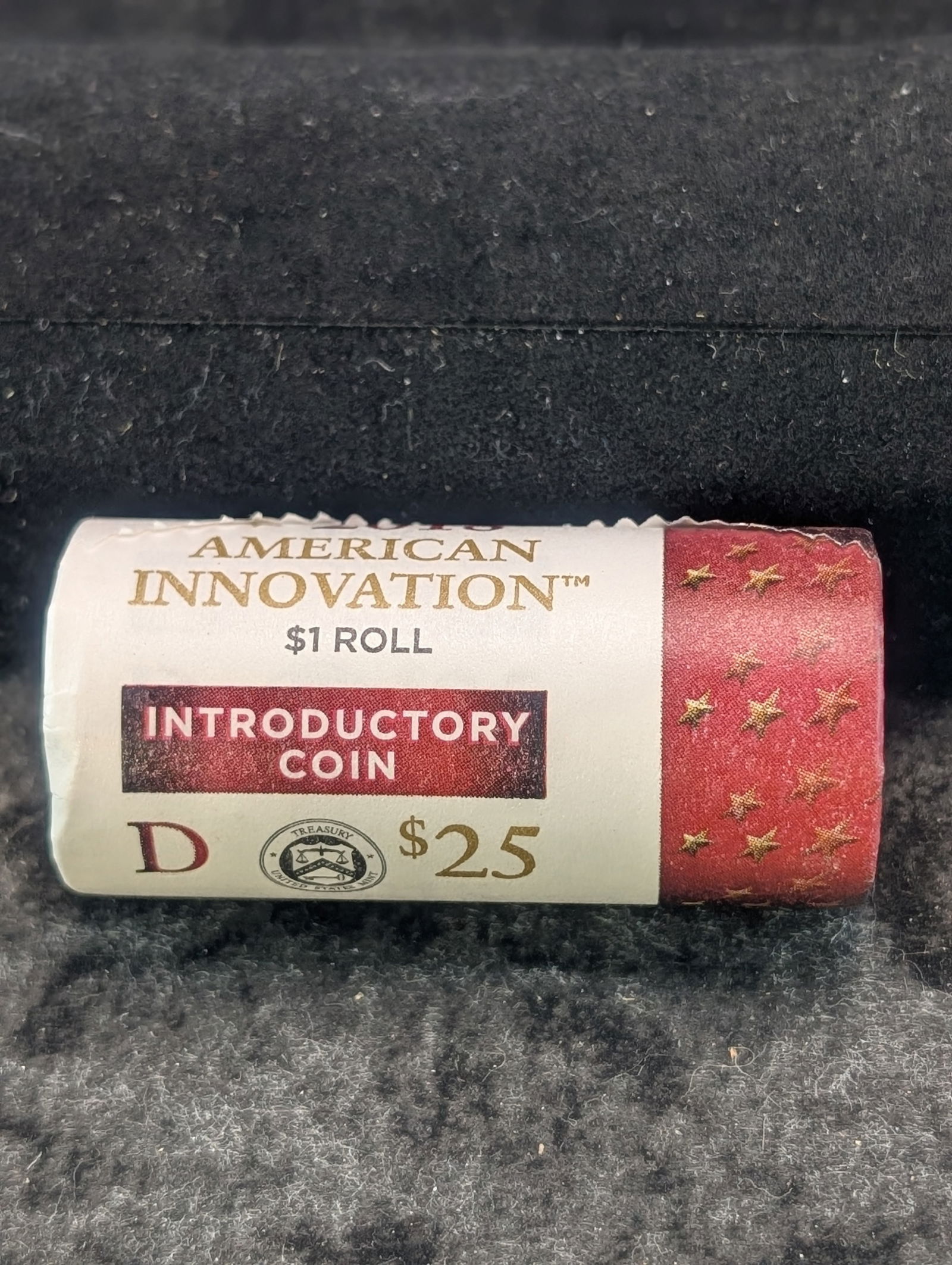 Unopened Roll Of 2018-D American Innovation One Dollar Coins