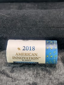 Unopened  Roll Of 2018-P American Innovation One Dollar Coins