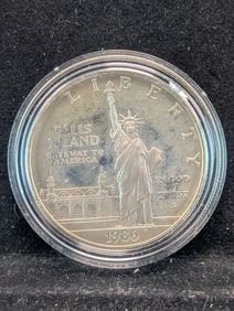 1986-S Statue Of Liberty Ellis Island Silver Dollar DC Proof