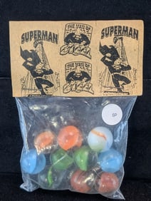SUPERMAN Marbles in sealed Bag