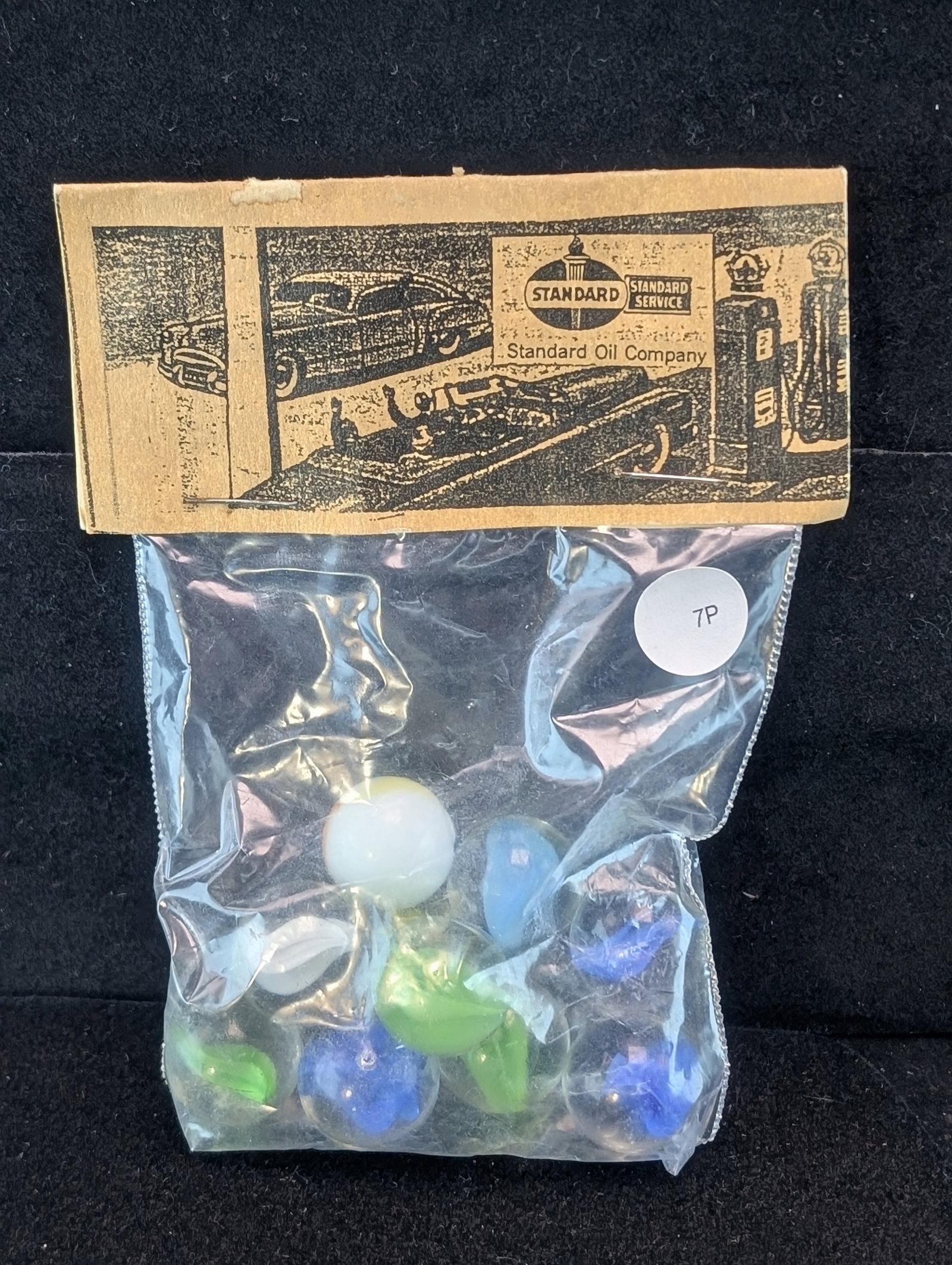 Standard Oil Co Marbles in sealed Bag: Standard Oil Co Marbles in sealed Bag