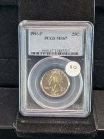 1996-P Washington Quarter Graded By PCGS MS67