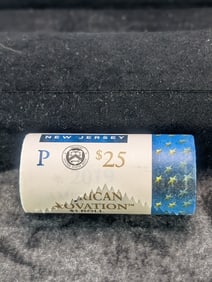 Unopened Roll Of 2019-P New Jersey American Innovation One Dollar Coins