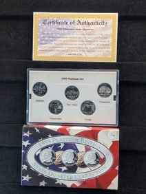 1999-P U.S. Mint Platinum State Quarters Set