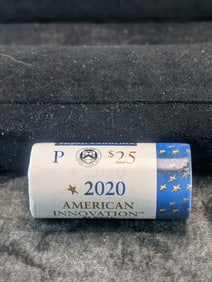 Unopened Roll Of 2020-P South Carolina American Innovation One Dollar Coins