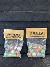 Hi Plane Tobacco (x2) Marbles in Dime Store Bags