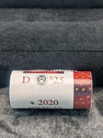 Unopened Roll Of 2020-D Maryland American Innovation One Dollar Coins