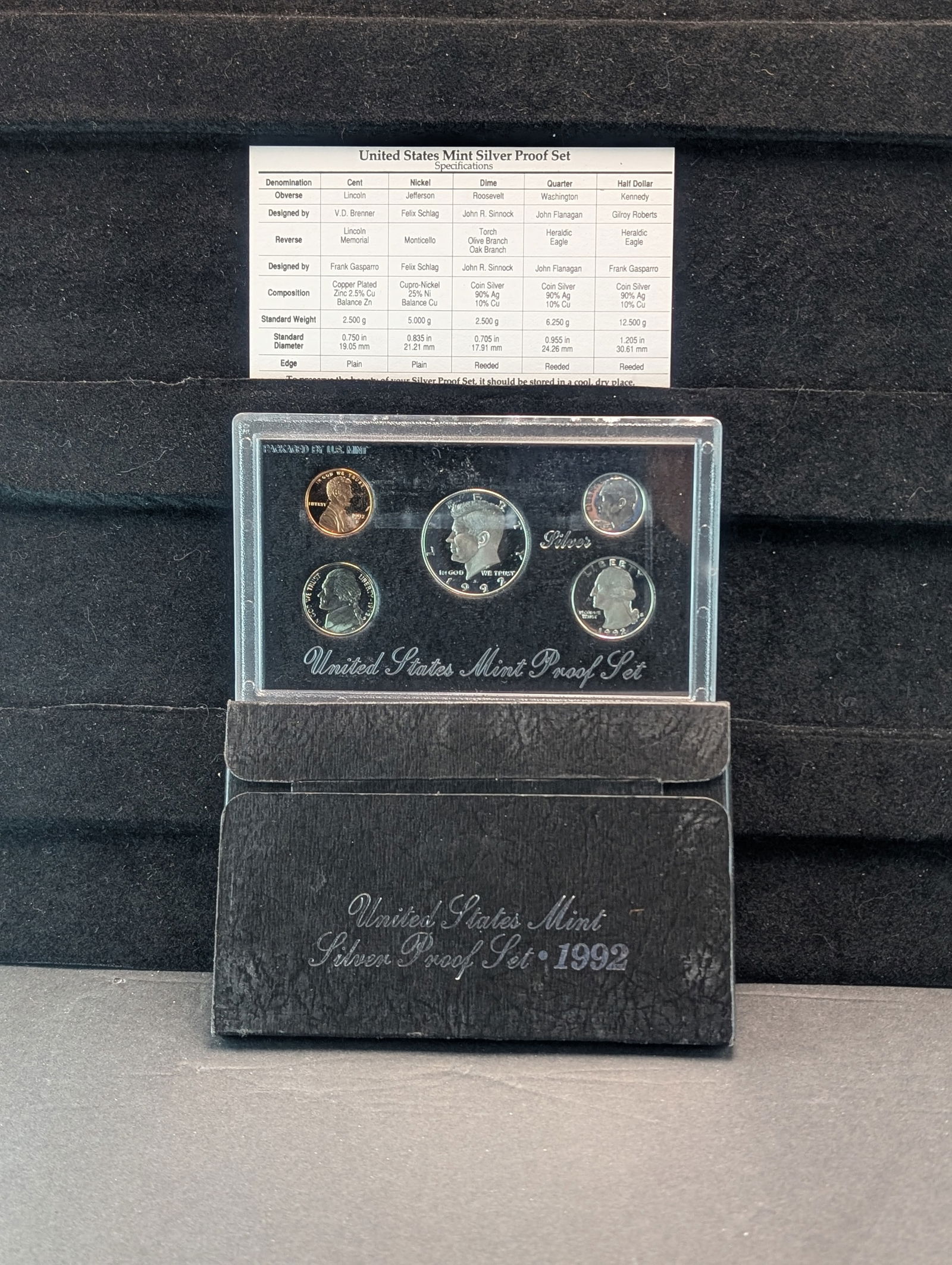 1992-S U.S. Mint Silver Proof Set In OGP w/COA (1 of 4)