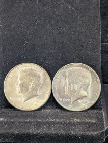1966 & 1967 40% Silver Kennedy Half Dollars