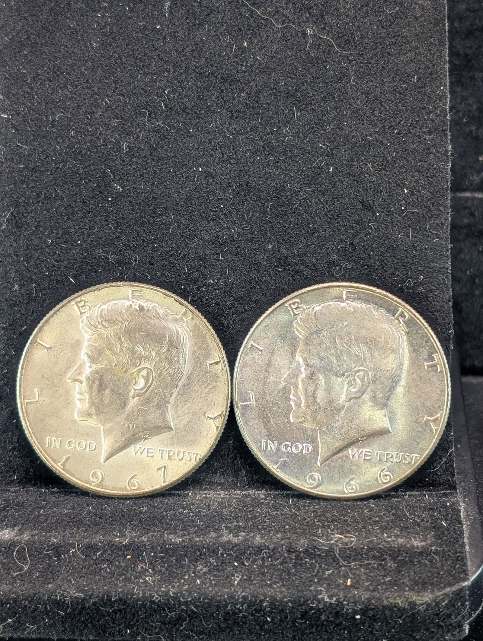1966 & 1967 40% Silver Kennedy Half Dollars (1 of 4)