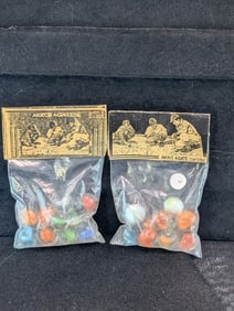 AKRO Agates Marbles in sealed Bag (x2)