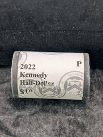 Unopened Roll Of 2022-P Kennedy Half Dollars