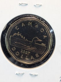 2007 Canadian One Dollar Proof Coin