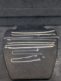 (10) Sterling Silver Braclets-37.9 Grams