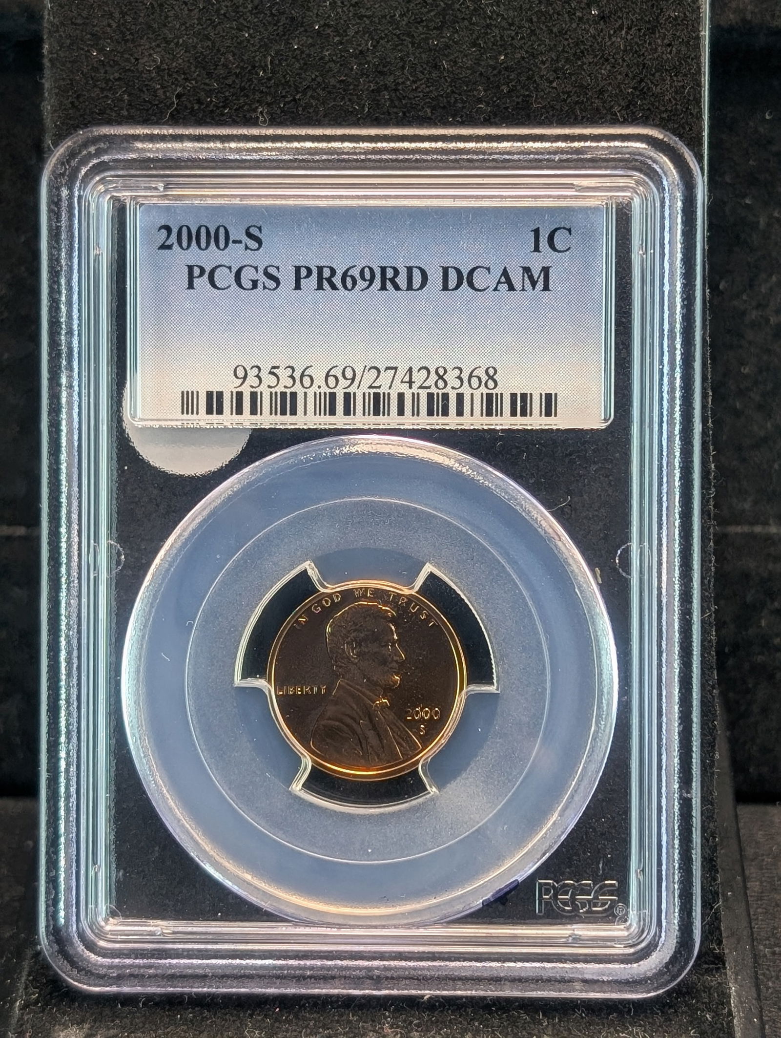 2000-S Lincoln Memorial Cent PR69DCAM By PCGS (1 of 3)