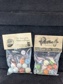 Frostie and Pepsi  Marbles in sealed Bags