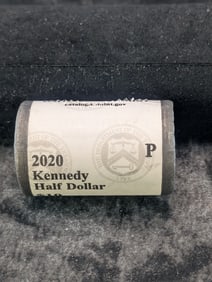 Unopened Roll Of 2020-P Kennedy Half Dollars