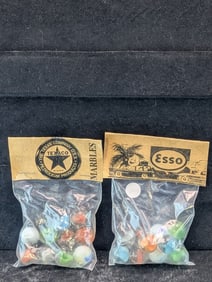 Texaco and Esso  Marbles in sealed Bags