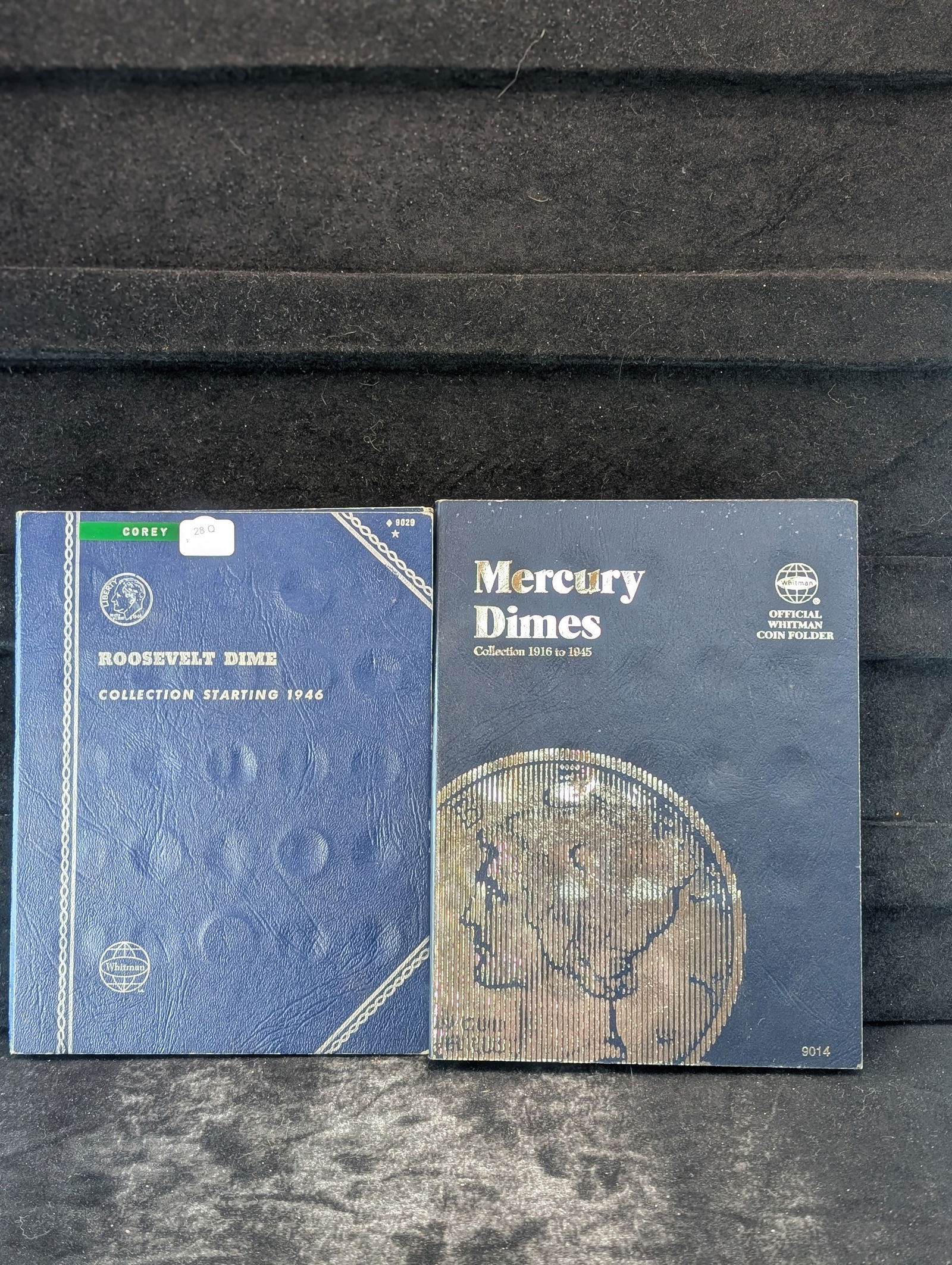 Uncomplete Mercury Dime & Roosevelt Dime Whitman Folders, 42 Coins Total. (1 of 9)