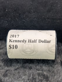 Unopened Roll Of 2017-P Kennedy Half Dollars