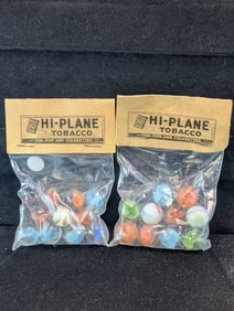 Hi Plane Tobacco; Marbles in sealed Bags (x2)