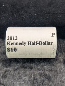Unopened Roll Of 2012-P Kennedy Half Dollars