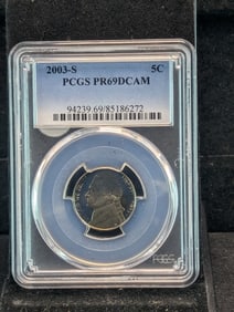 2003-S Jefferson Nickel PR69DCAM By PCGS