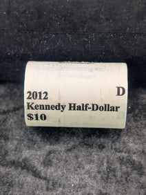 Unopened Roll Of 2012-D Kennedy Half Dollars