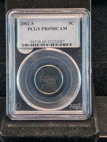 2002-S Jefferson Nickel PR69DCAM By PCGS