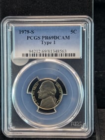1979-S Type 1 Jefferson Nickel PR69DCAM By PCGS