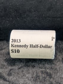 Unopened Roll Of 2013-P Kennedy Half Dollars