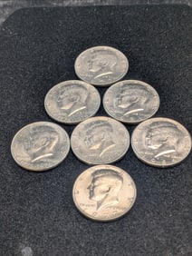 1976 P&D, (2) 1977-P, 1981-D, 1984-P, & 1983-P Kennedy Half Dollars