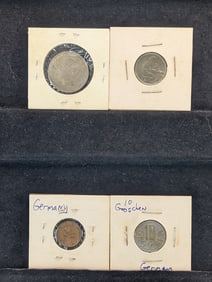 (4) Assorted Foreign Coins