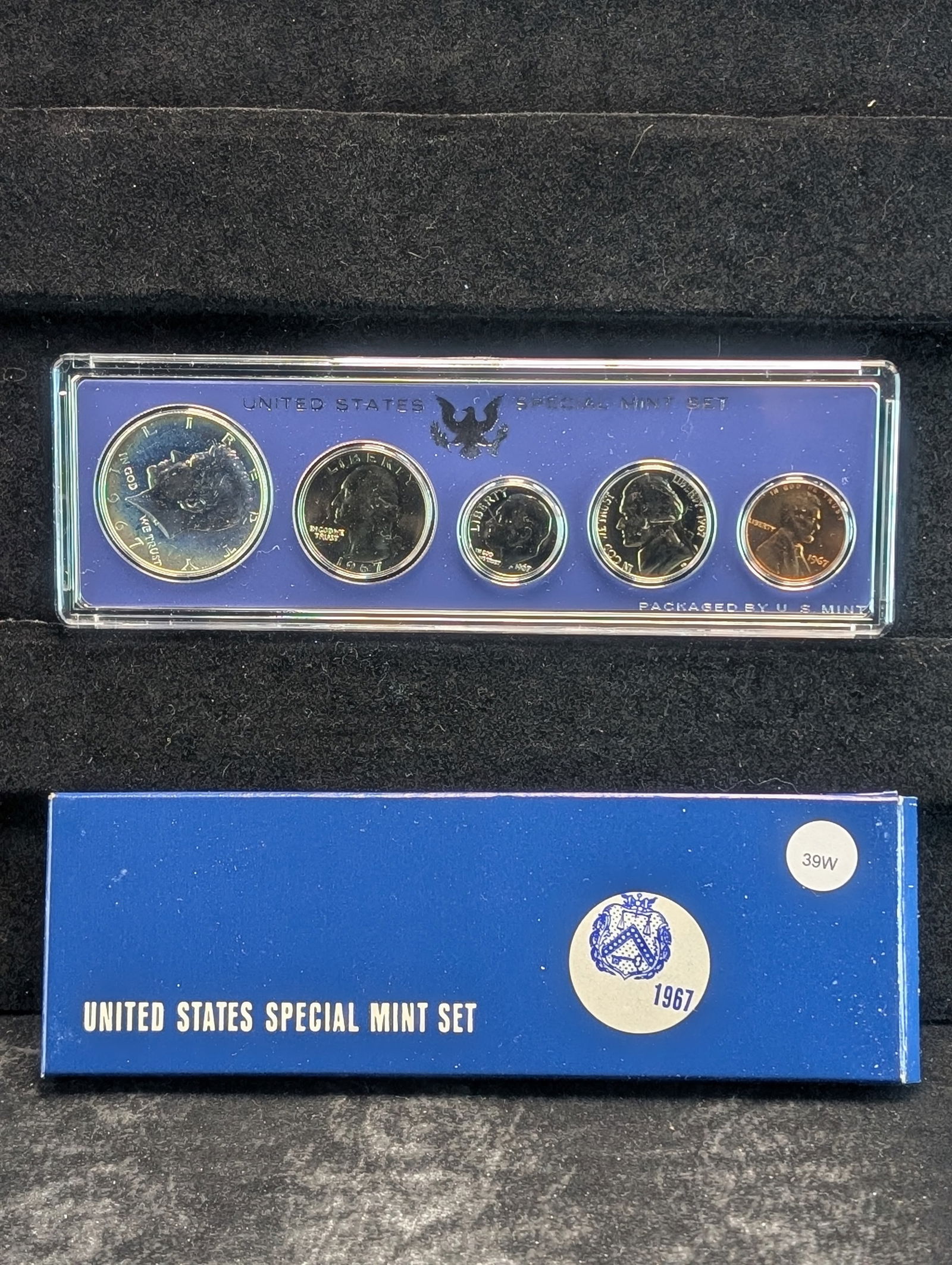 1967 US Mint Special Mint Set. 40% Silver Kennedy 50c (1 of 3)