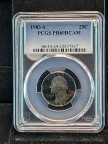 1983-S Washington Quarter PR69DCAM By NGC