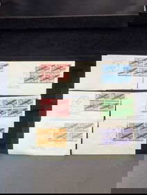 Extremely Rare U.S. Transport Four Block First Day Covers