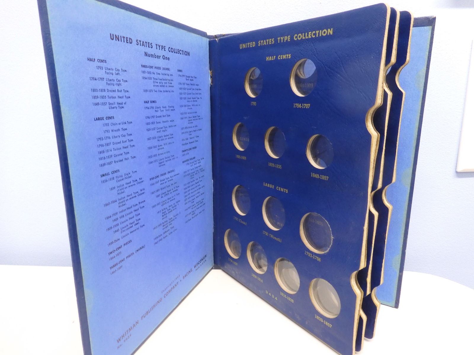 EMPTY Whitman U.S. Type Set Small Coins Album (1 of 4)