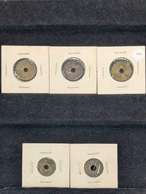 (5) Assorted Foreign Coins