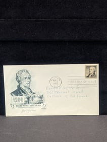 Rare Alexander Hamilton First Day Cachet