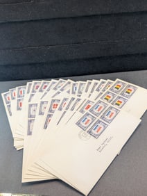 Complete Set Of 1943-1944 Flags First Day Covers